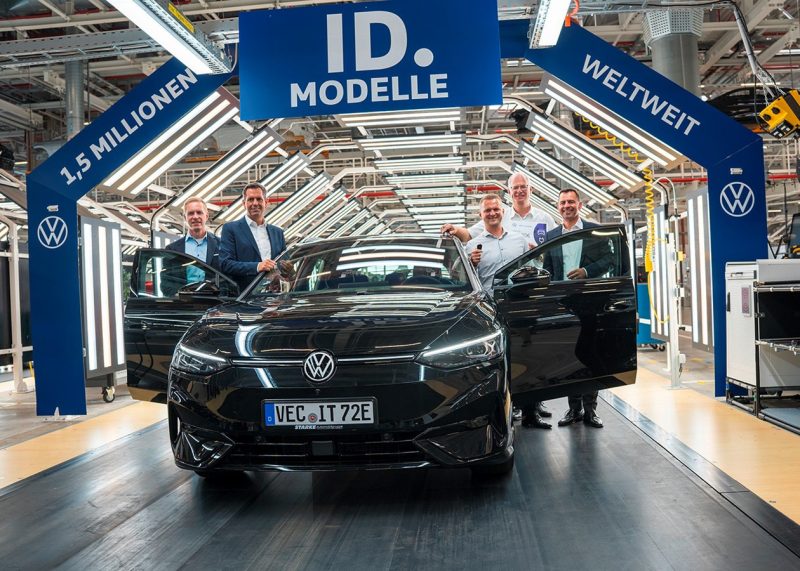 Volkswagen продав 1,5 мільйона електрокарів у світі